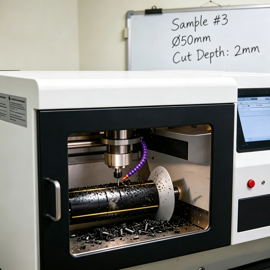 Kazakhstan Pipe Factory – SL-CNC4030 CNC Sample Preparation 